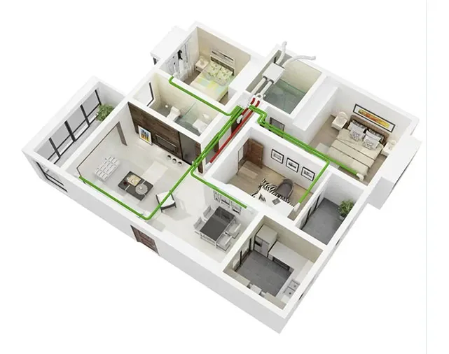 Applicazioni del ventilatore centrifugo curvo Backaward