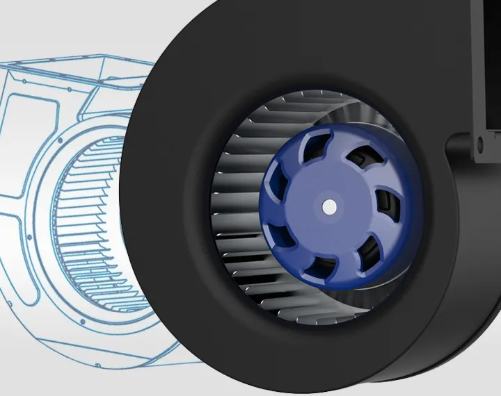 Caratteristiche dei ventilatori centrifughi curvi in avanti EC