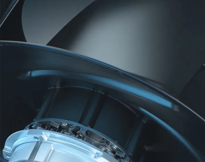 Caratteristica dei ventilatori centrifughi ricurvi all'indietro